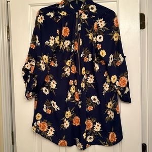 3-4 women’s blouse quarter zip size 1X